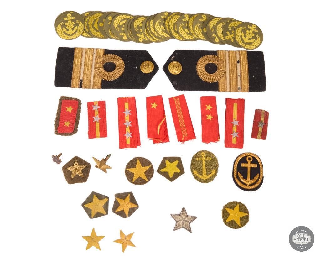 Kriegsmarine or Bundeswehr Military Insignia Buttons: These are vintage military insignia buttons likely from a German Kriegsmarine or Bundeswehr navy uniform. THIS ITEM IS AS PICTURED WITH NO FURTHER ATT