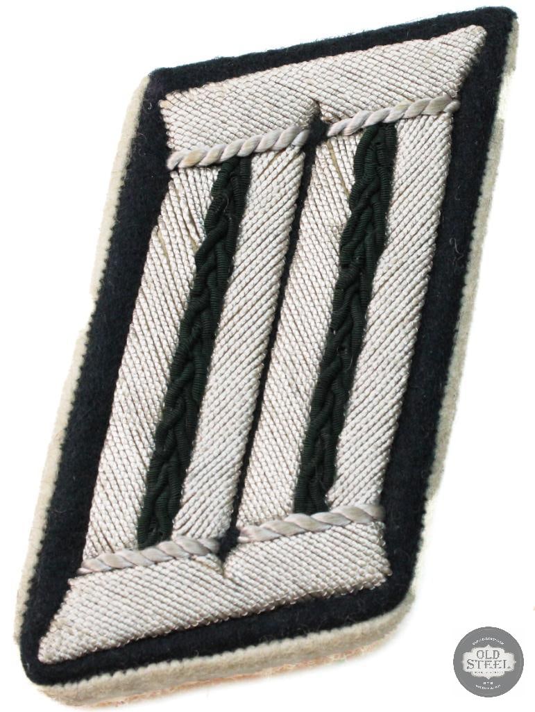 Original German Heer Administrative Officer Collar Tab WWII: Original German Heer Administrative Officer Collar Tab WWII THIS ITEM IS AS PICTURED WITH NO FURTHER ATTACHMENTS. ALL SALES ARE FINAL. PLEASE REFER TO