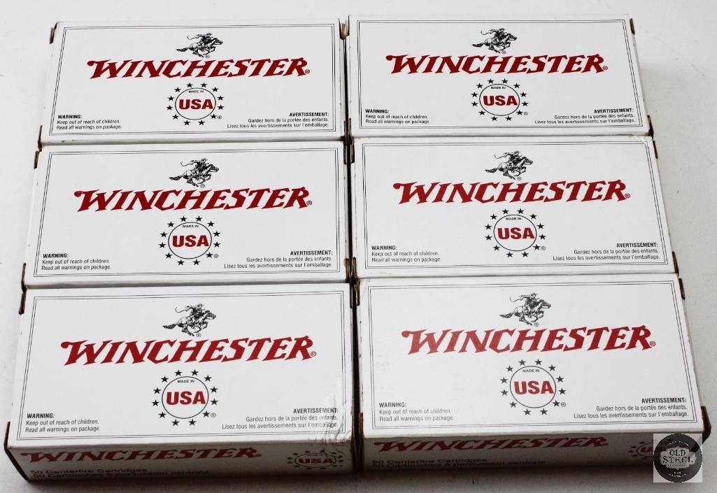 6 Boxes Winchester 9mm Luger 115gr FMJ Ammunition - 300rds: 6 Boxes Winchester 9mm Luger 115gr FMJ Ammunition - 300rds THIS ITEM IS AS PICTURED WITH NO FURTHER ATTACHMENTS. ALL SALES ARE FINAL. PLEASE REFER TO
