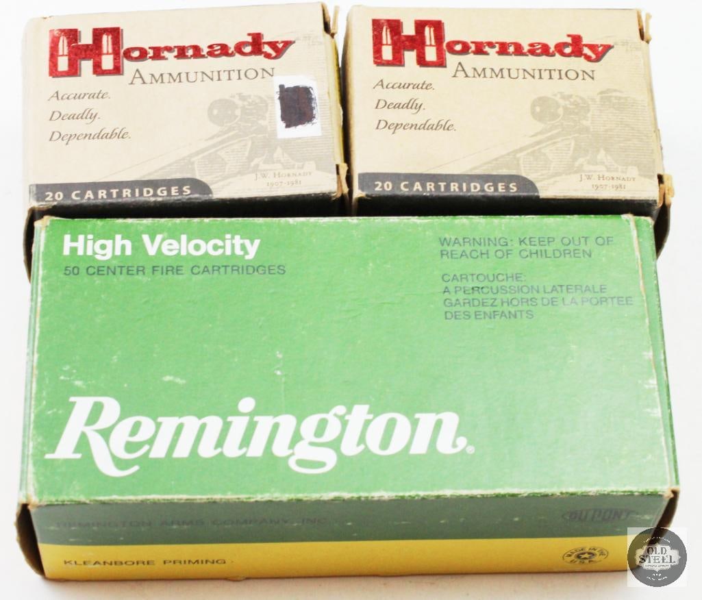 3 Partial Boxes 44 REM MAG - Hornady, Remington - 66rds Total: Hornady 240gr XTP - 14rds + 5 Spent Cases Hornady 200gr JHP/XTP - 13rds Remington 240gr LFN - 44rds THIS ITEM IS AS PICTURED WITH NO FURTHER A