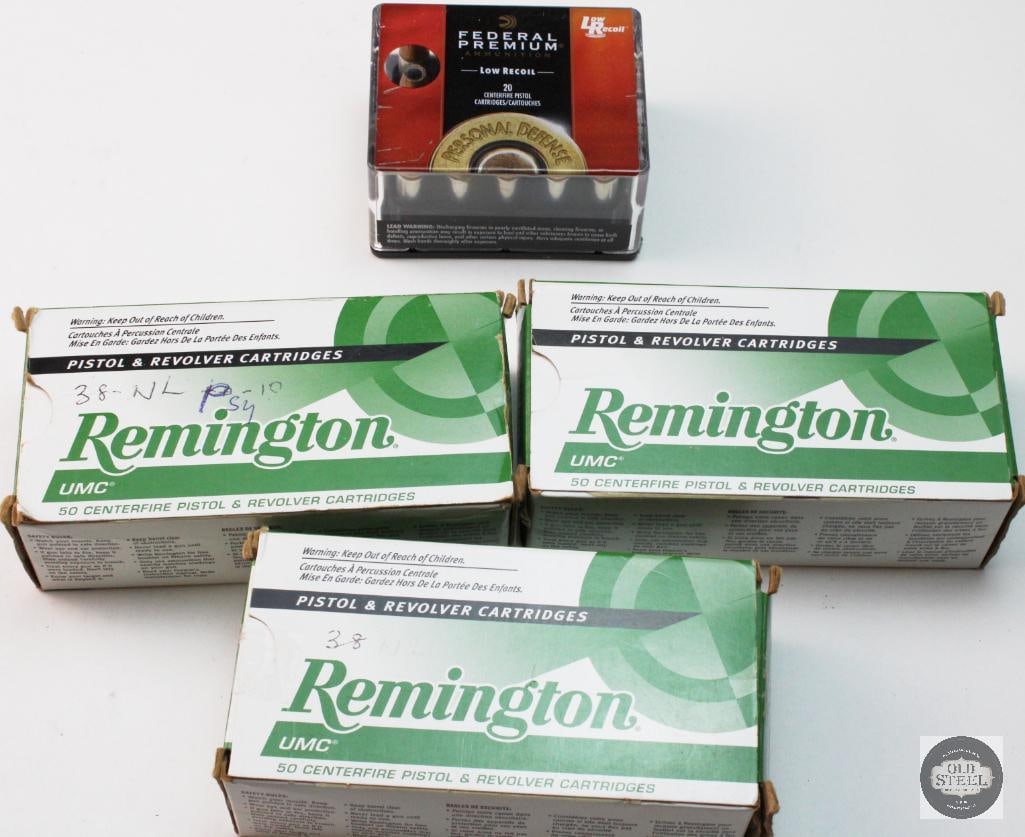 158rds 38 SPL Ammunition - Remington, Federal, Winchester - 3