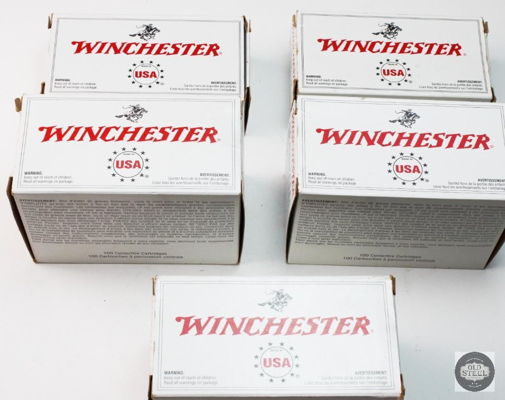 5 Boxes Winchester White Box 38 SPL Ammunition - 400rds: 4 Boxes 130gr FMJ - 350rds 1 Box 125gr +P JHP - 50rds THIS ITEM IS AS PICTURED WITH NO FURTHER ATTACHMENTS. ALL SALES ARE FINAL. PLEASE REFER TO T