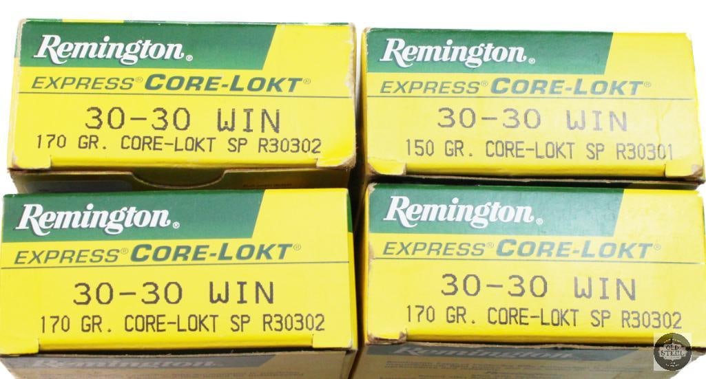 4 Boxes Remington 30-30 WIN 170gr Core-Lokt SP - 80rds - 2