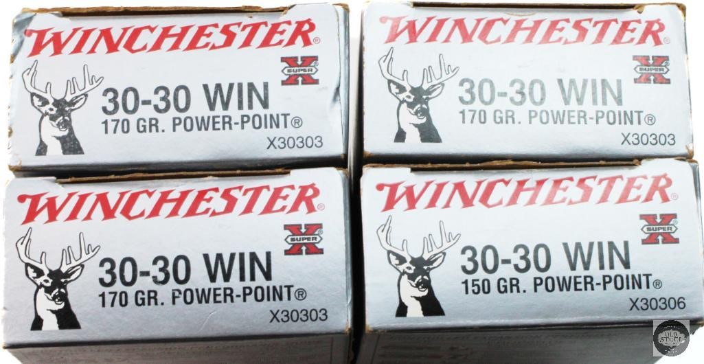 4 Boxes Winchester 30-30WIN PP Ammunition - 80rds - 2