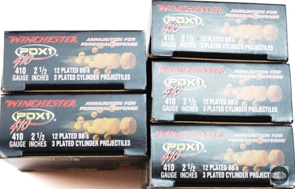 5 Boxes Winchester PDX1 410ga Defensive Ammunition - 50rds - 2