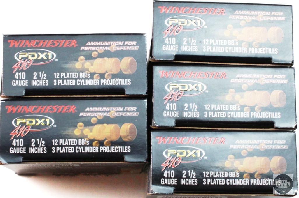 5 Boxes Winchester PDX1 410ga Defensive Ammunition - 50rds - 3