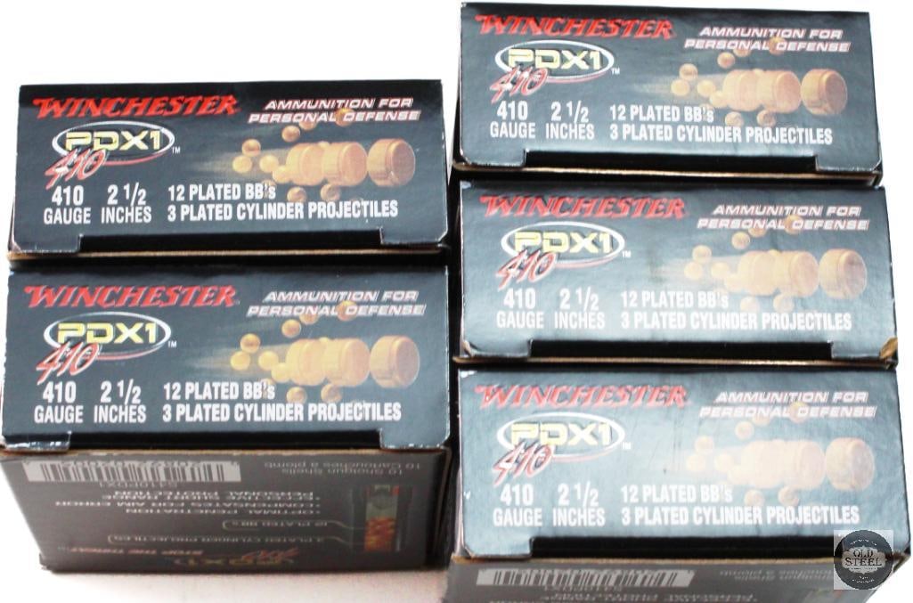 5 Boxes Winchester PDX1 410ga Defensive Ammunition - 50rds - 2