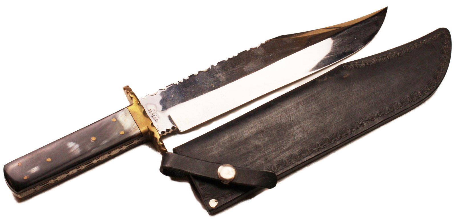 R. Middleton Sheffield England Bowie Knife 9.5 Blade Bone Handle w/ Sheath (1 of 6)
