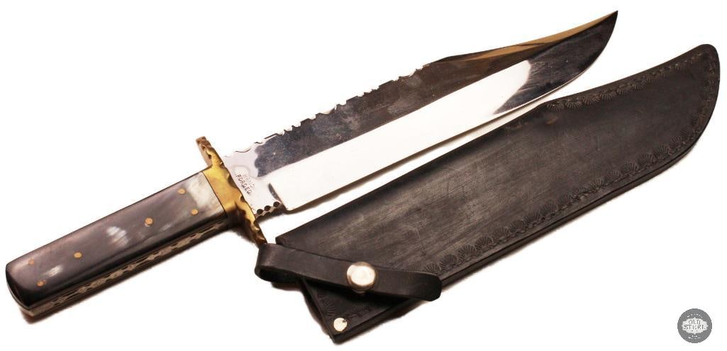 R. Middleton Sheffield England Bowie Knife 9.5 Blade Bone Handle w/ Sheath - 3