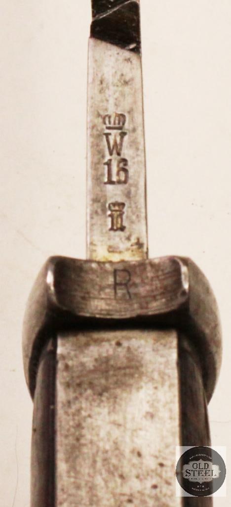 Original WWI German Sawback Butcher Blade Mauser Bayonet w/ Scabbard - 3