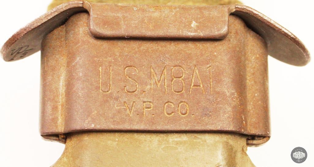Original U.S. M4 M1 Carbine Bayonet w/ Scabbard - 2