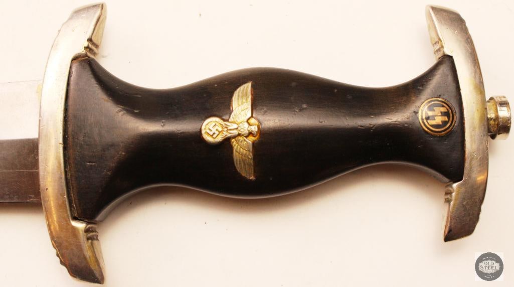 Original WWII German SS Dress Dagger w/ Scabbard Himmler Motto Blade - 3