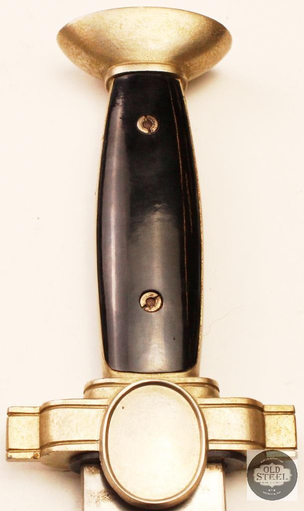 Original WWII German DRK Red Cross Knife w/ Scabbard & Leather Frog - 3