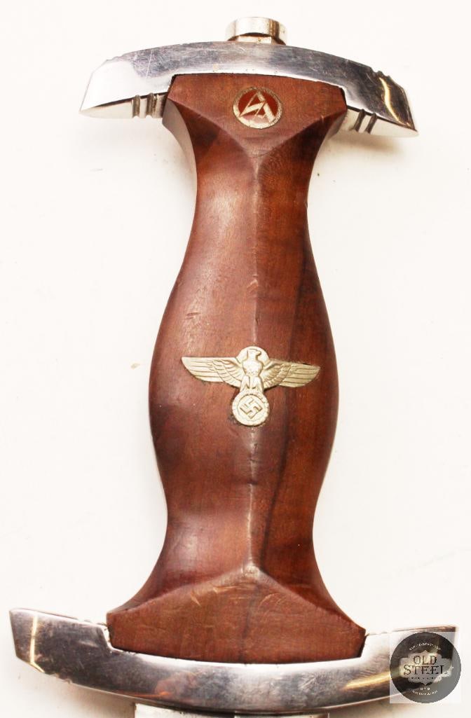Original WWII German SA Dress Dagger w/ Leather Hanger - 2