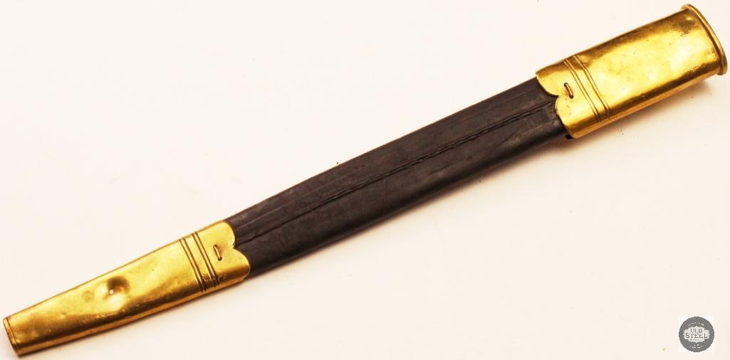 Remington Rolling Block Style Bayonet Shortened Fullers to Tip W/ Scabbard - 3