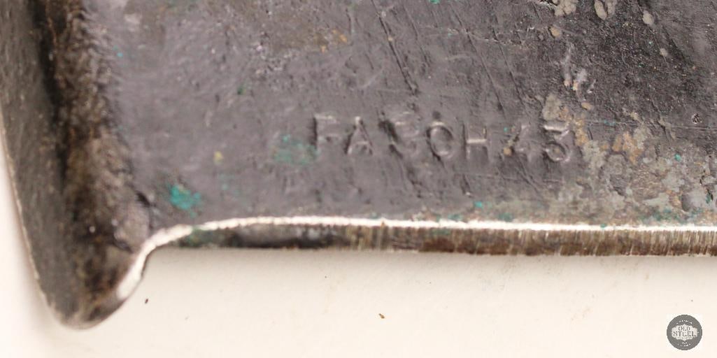 Original WWI/WWII Swiss Entrenching Shovel w/ Leather Scabbard - 3