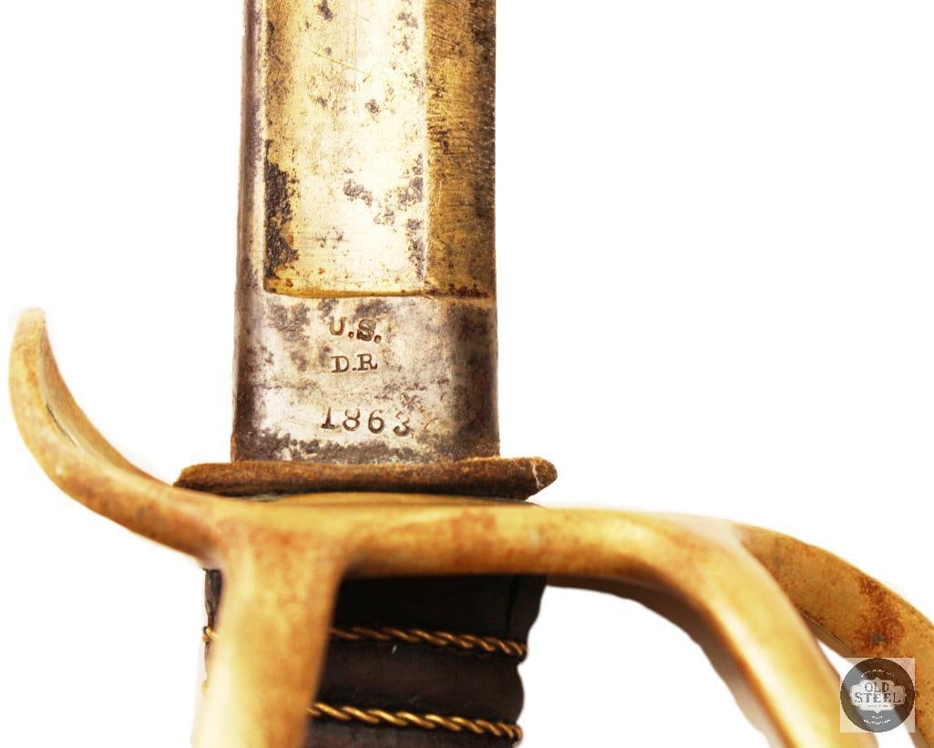 Original U.S. Model 1863 Cavalry Sword w/ Scabbard - 5