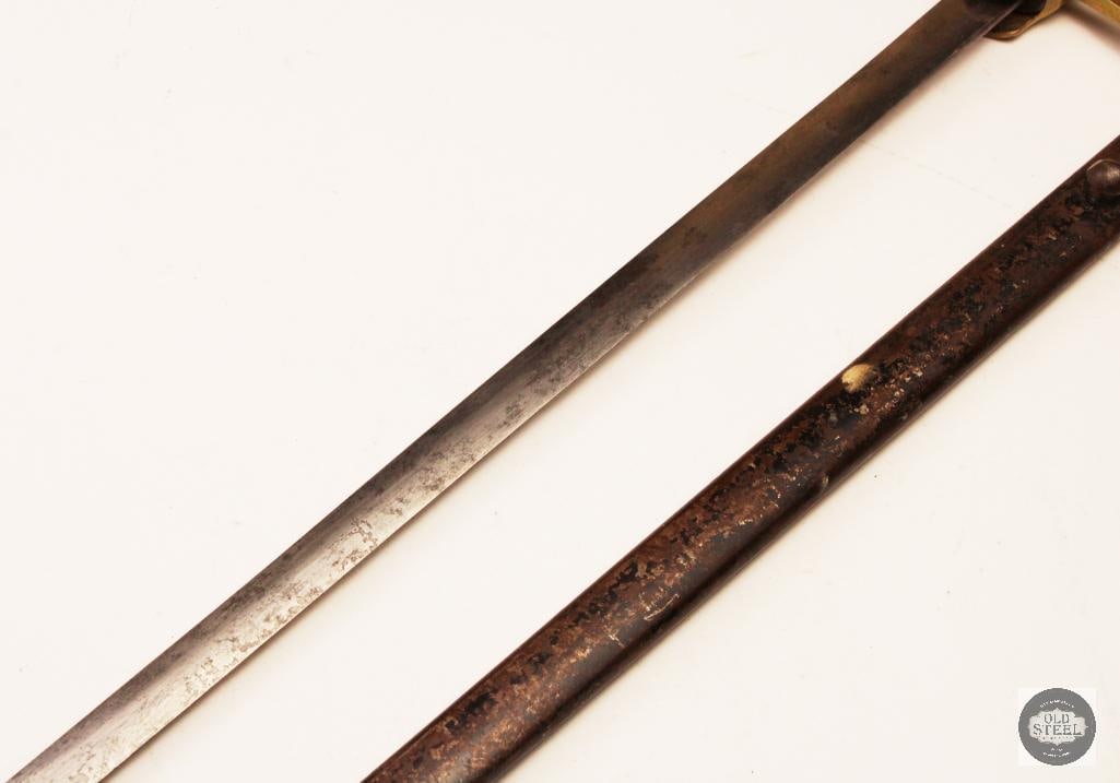 Original U.S. Civil War Militia NCO Sword w/ Scabbard - 2