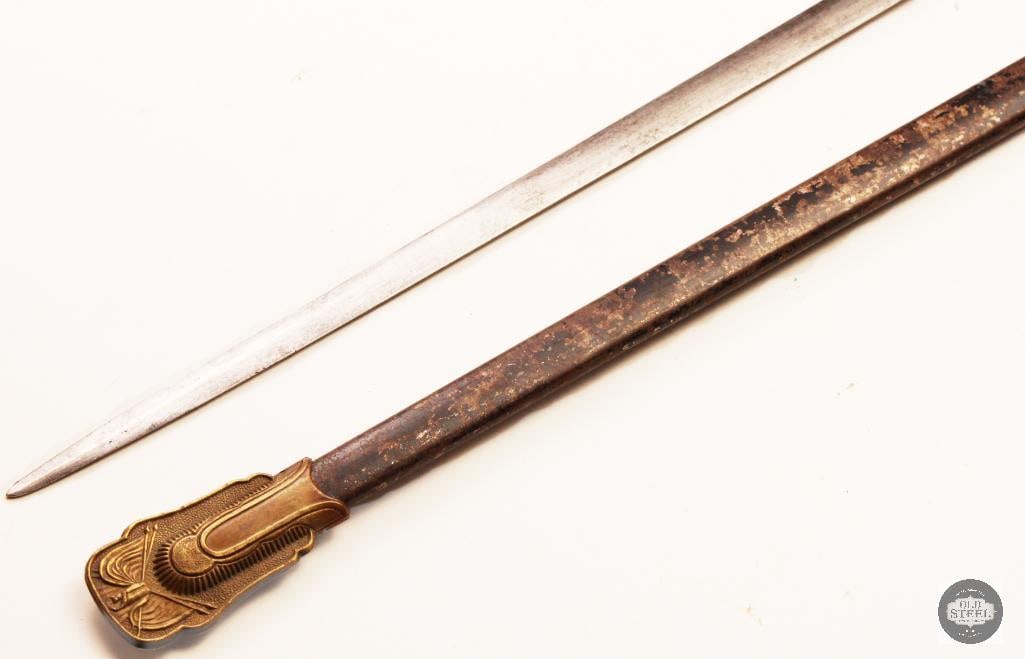 Original U.S. Civil War Militia NCO Sword w/ Scabbard - 3