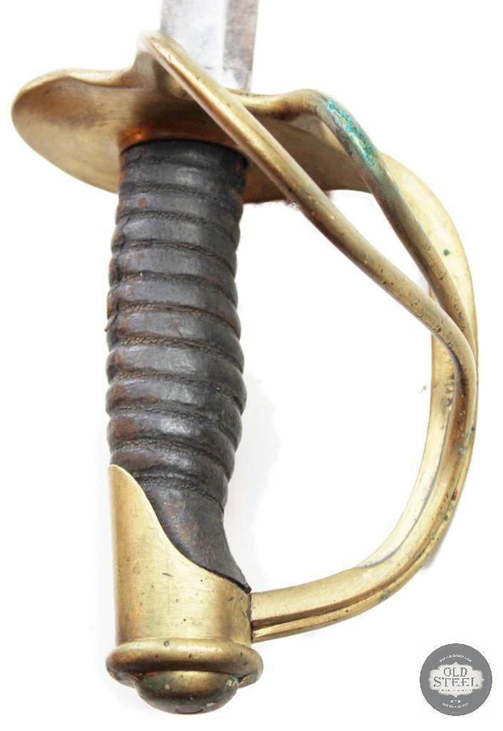 French Style Vintage Cavalry Sword 35 Blade w/ Scabbard - 3
