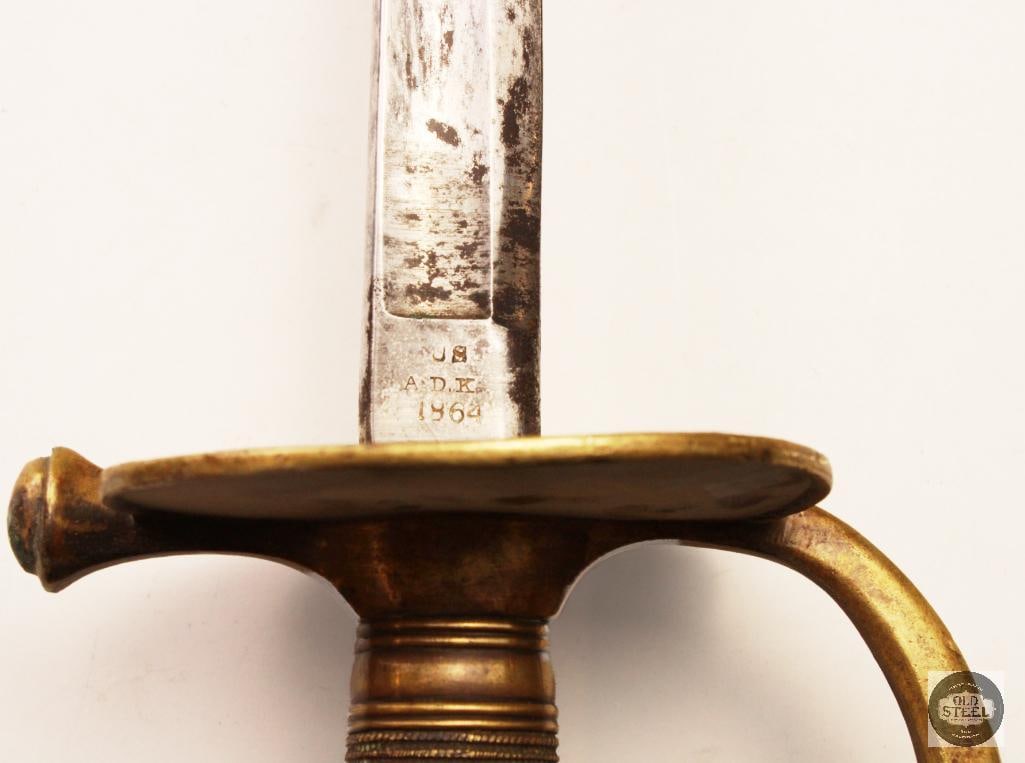 Original U.S. ADK 1864 Civil War Era Musicians Sword w/ Scabbard - 6