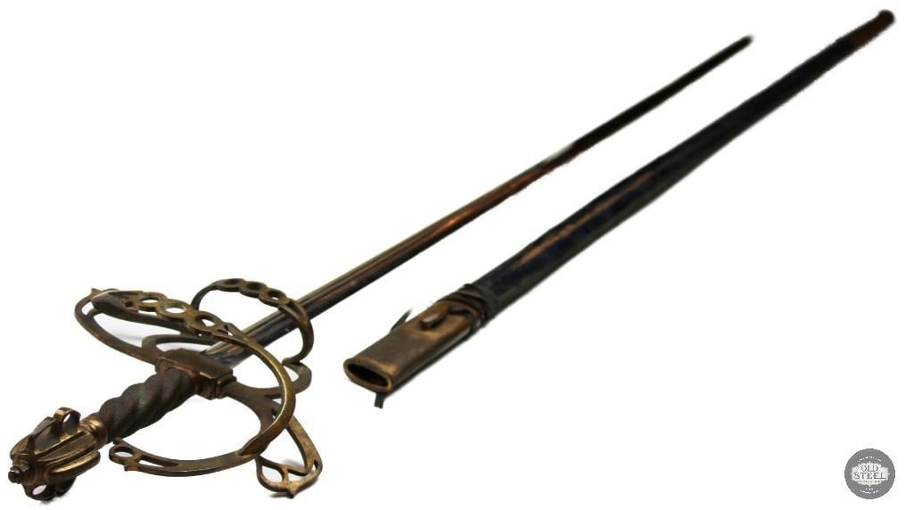 Original French Chevalier Sword Klingenthal w/ Scabbard - 2