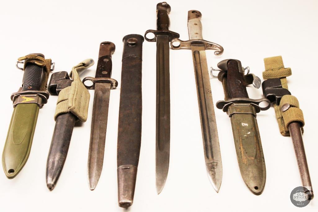Collection of Vintage Bayonets and Scabbards - 17