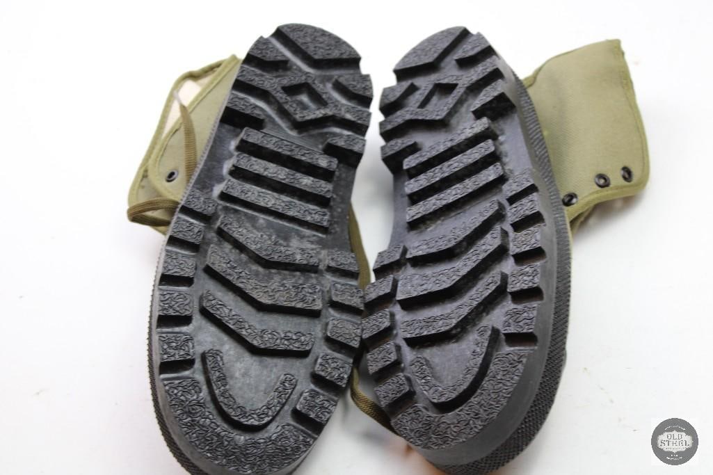 Jungle Boots French Asian Theater Vietnam Style Shoes Size 45 Unmarked - 3