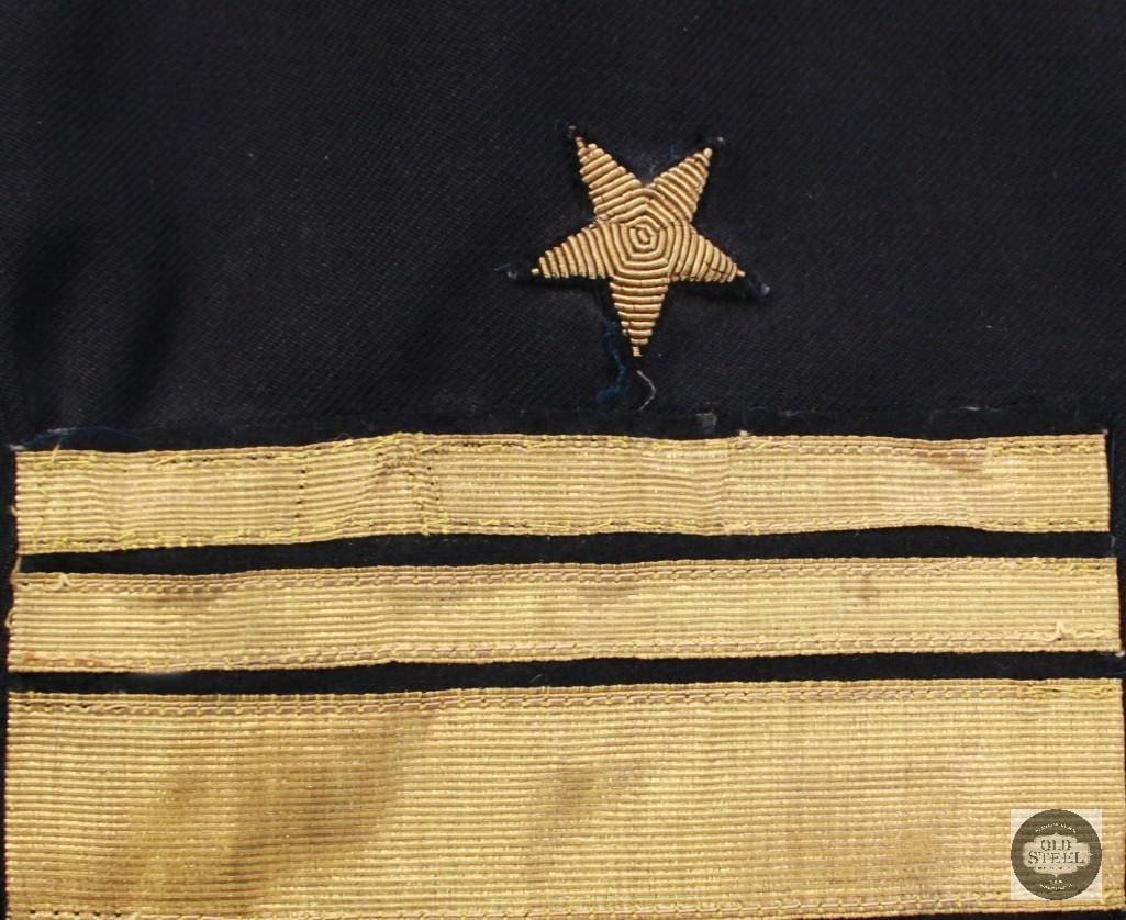 German WWI Reenactor Imperial Navy Jacket With Medals, Hat and Binoculars - 14