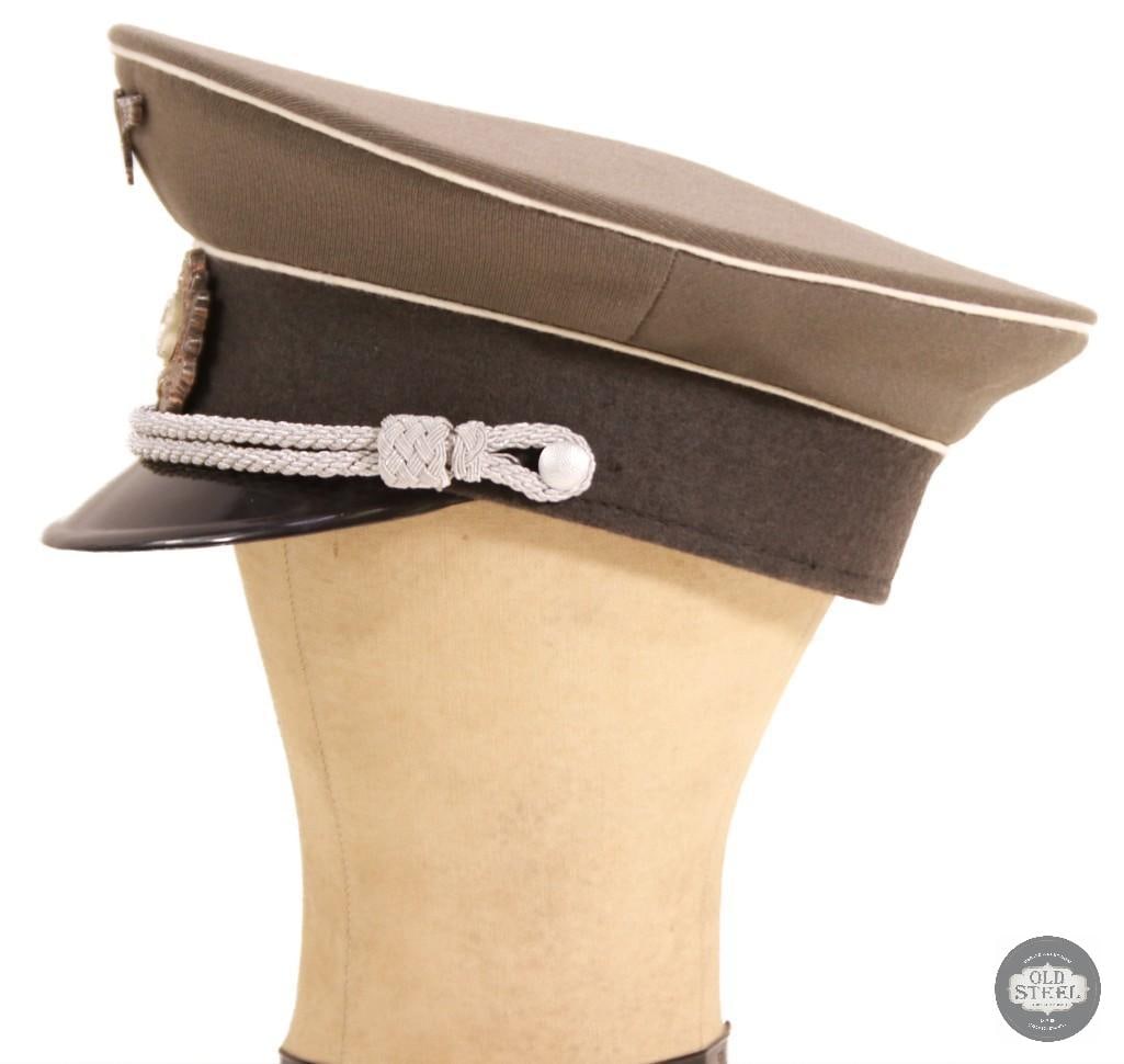 German Army Infantry Officer visor cap WWII Reenactors Piece - 2