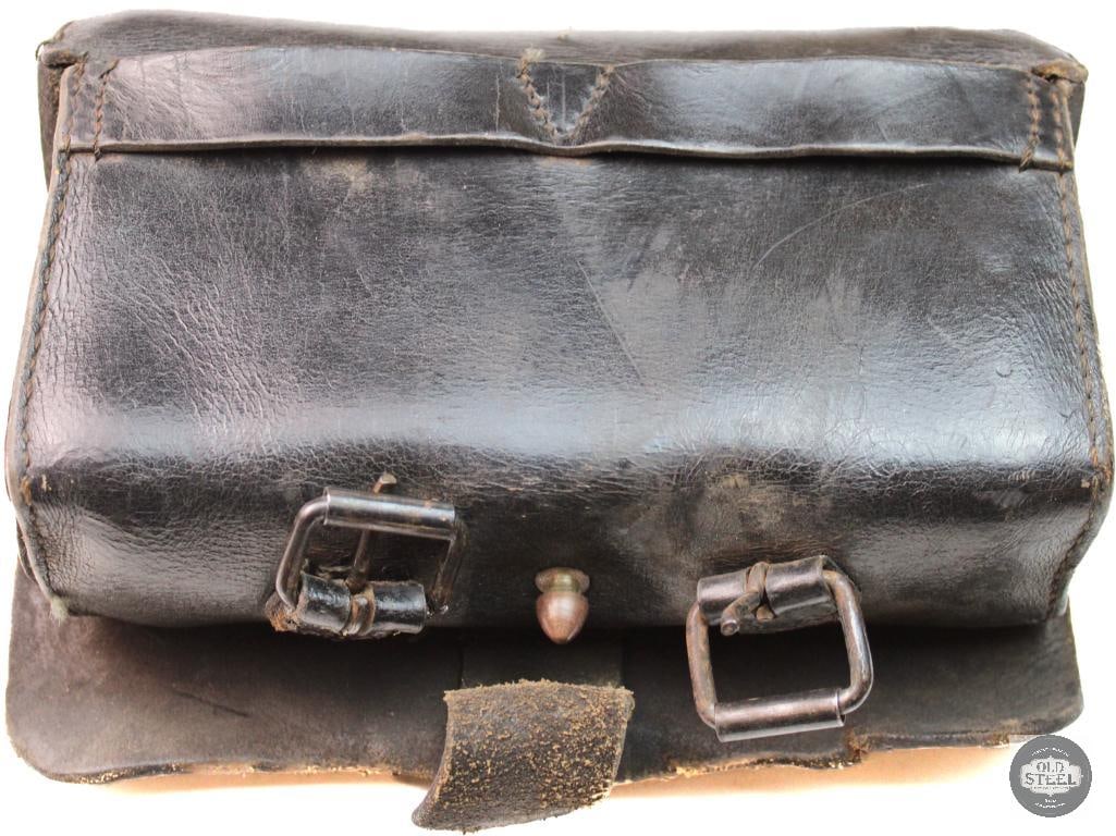 Model 1808 cartridge box With Confederate States brooch. - 2