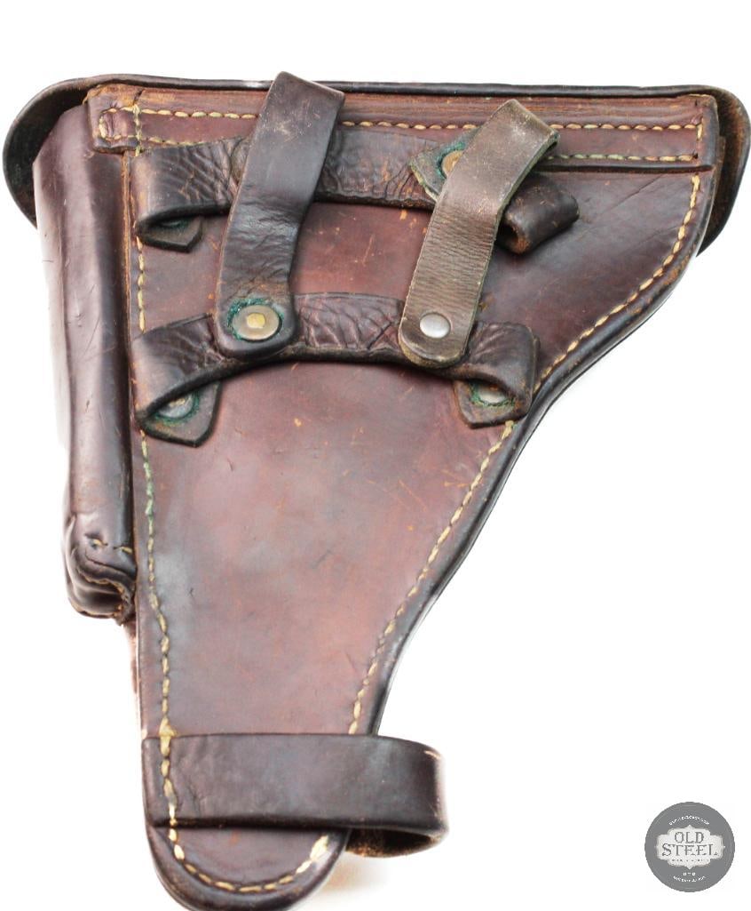 German Luger holster in brown leather - 2