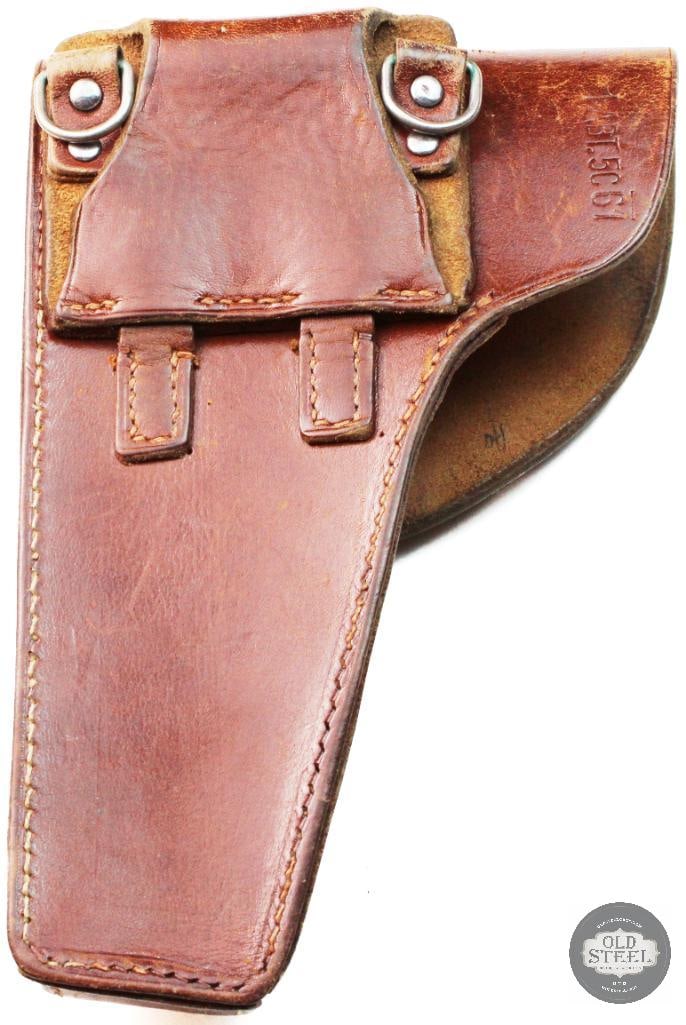 Austrian police Browning Hipower leather holster - 2