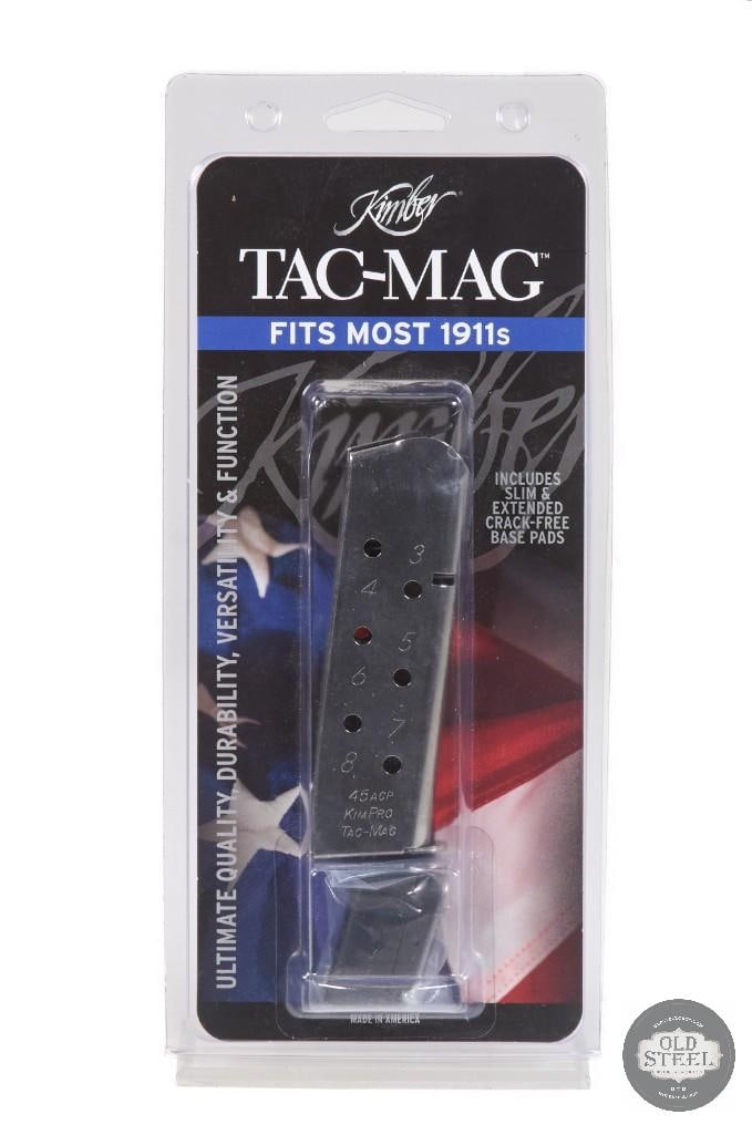 NIB Kimber 1911 Kim-Pro Tac-Mag 45 ACP: NIB Kimber 1911 Kim-Pro Tac-Mag 45 ACP THIS ITEM IS AS PICTURED WITH NO FURTHER ATTACHMENTS. ALL SALES ARE FINAL. PLEASE REFER TO THE AUCTION DESCRIPTION, LOT #1 DESCRIPTION AND TERMS OF