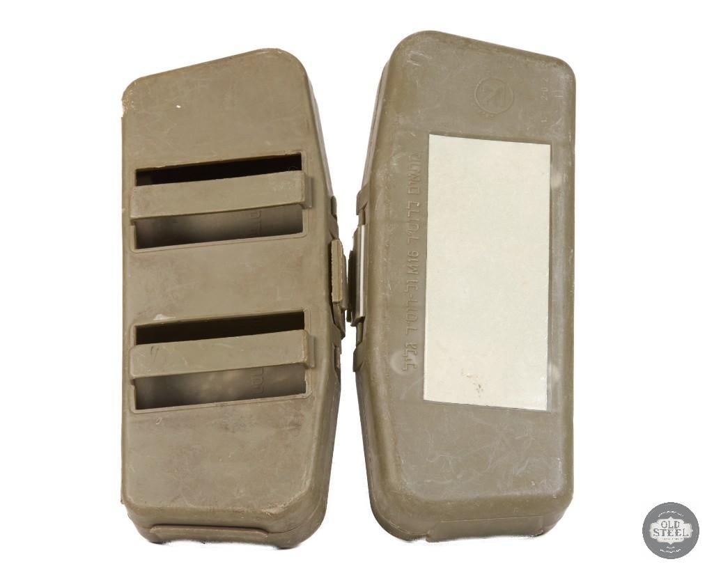 Lot of 2 Israeli IDF Magazine Cases: Lot of 2 Israeli IDF Magazine Cases THIS ITEM IS AS PICTURED WITH NO FURTHER ATTACHMENTS. ALL SALES ARE FINAL. PLEASE REFER TO THE AUCTION DESCRIPTION, LOT #1 DESCRIPTION AND TERMS OF