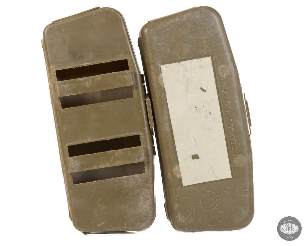 Lot of 2 Israeli IDF Magazine Cases: Lot of 2 Israeli IDF Magazine Cases THIS ITEM IS AS PICTURED WITH NO FURTHER ATTACHMENTS. ALL SALES ARE FINAL. PLEASE REFER TO THE AUCTION DESCRIPTION, LOT #1 DESCRIPTION AND TERMS OF