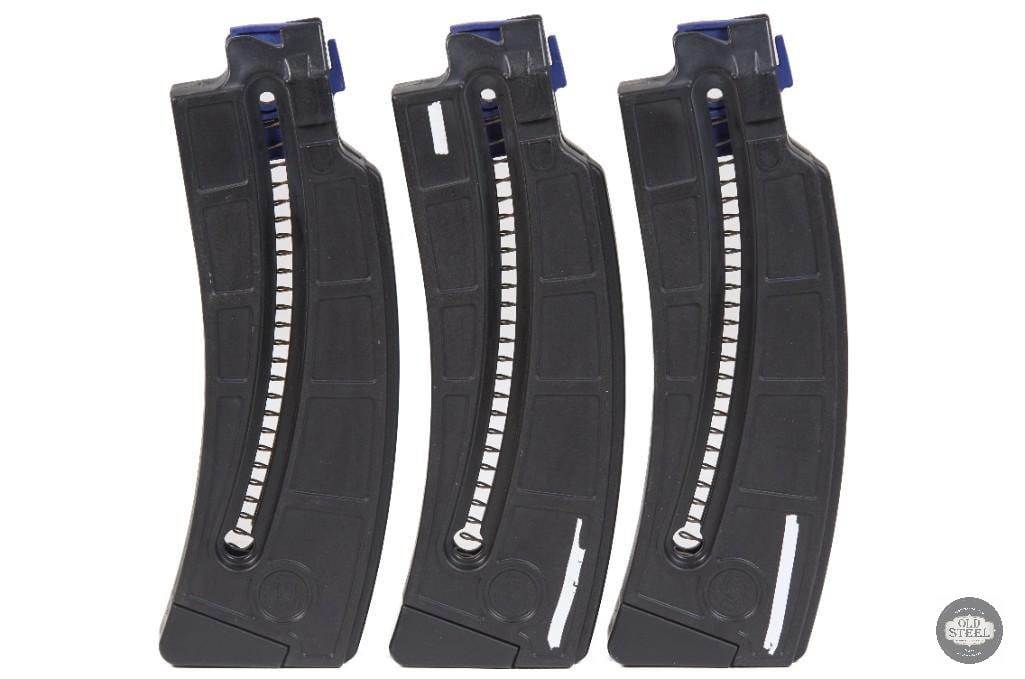 Lot of 3 Smith & Wesson M&P 15-22 25rd Magazines: Lot of 3 Smith & Wesson M&P 15-22 25rd Magazines THIS ITEM IS AS PICTURED WITH NO FURTHER ATTACHMENTS. ALL SALES ARE FINAL. PLEASE REFER TO THE AUCTION DESCRIPTION, LOT