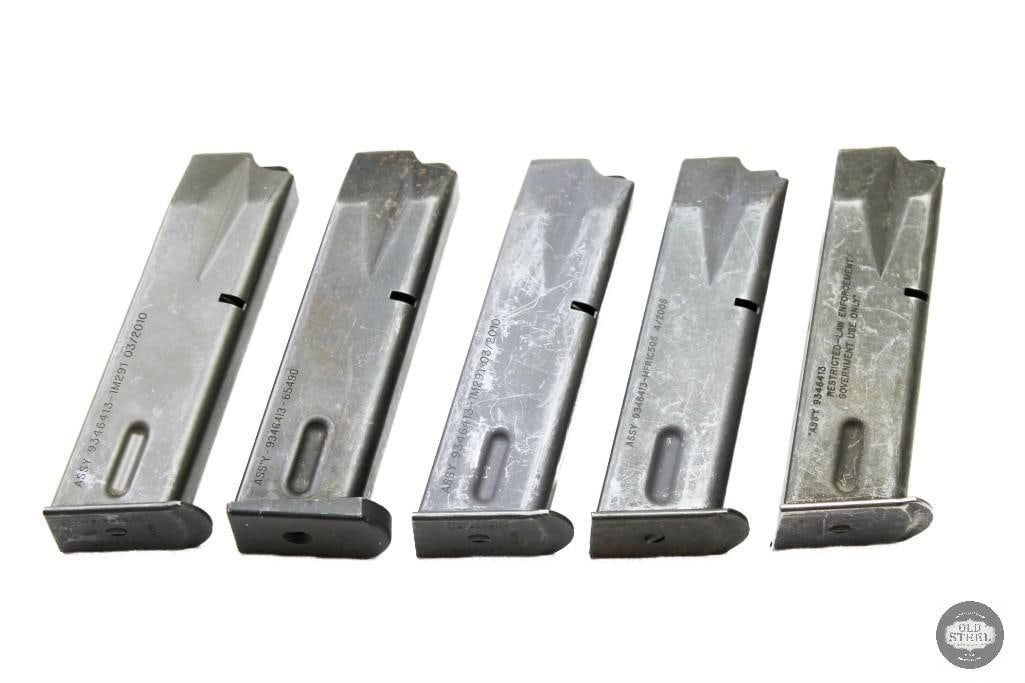 Lot of 5 Magazines For Beretta M9 - 2