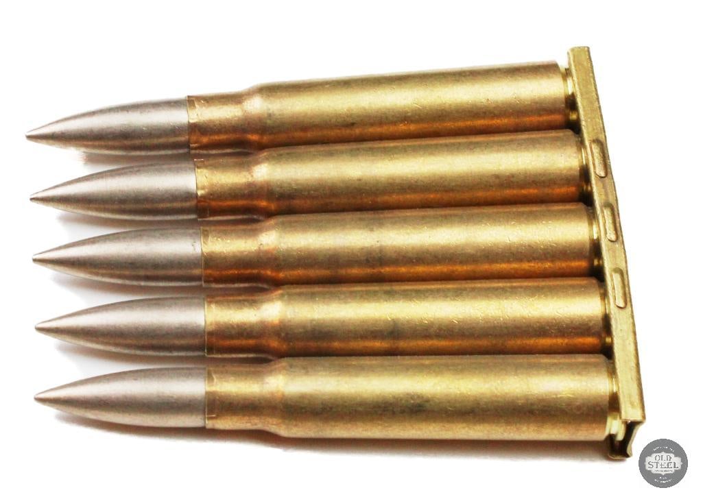70rds Clipped Turkish 8mm Mauser in Cloth Bandoleer - 2