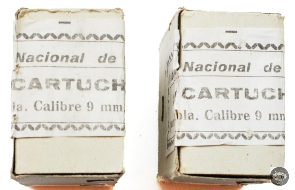 4 Boxes Fabrica De Nacional 9mm Largo Ammunition - 100rds - 2