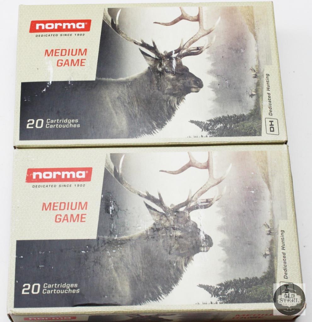 2 Boxes Norma 7.7 JAP 174gr SP Ammunition - 40rds: 2 Boxes Norma 7.7 JAP 174gr SP Ammunition - 40rds THIS ITEM IS AS PICTURED WITH NO FURTHER ATTACHMENTS. ALL SALES ARE FINAL. PLEASE REFER TO THE AUCTI