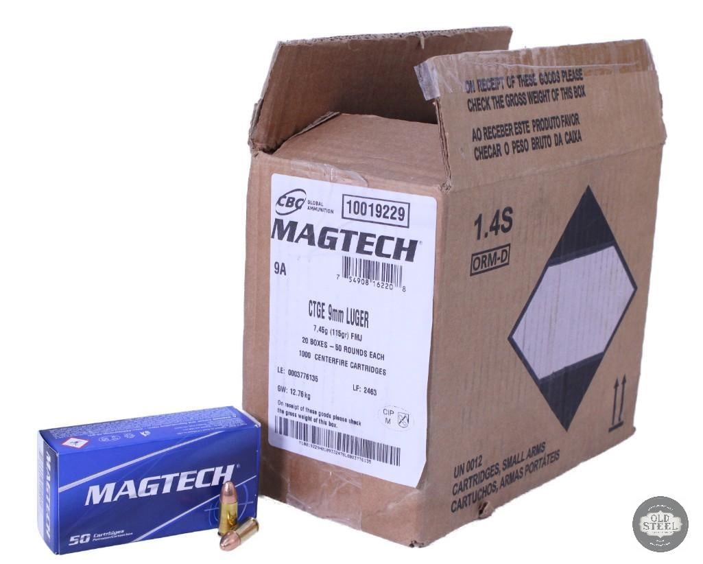 1000 rounds of Magtech 9mm Luger, 115 grain - 2
