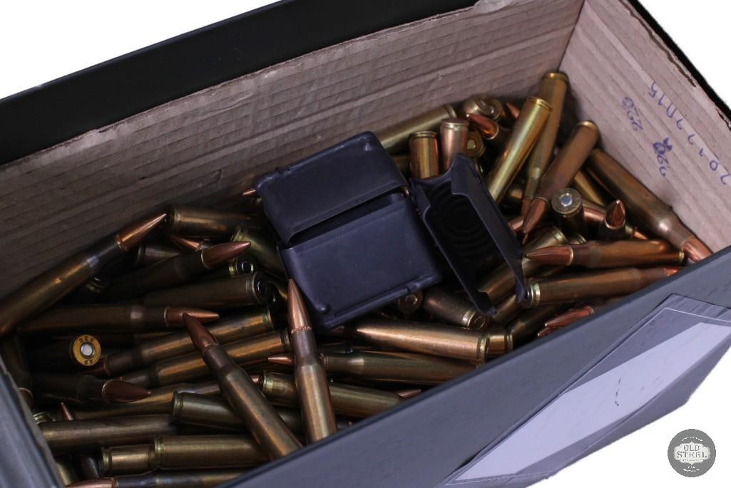 17.5 LBS ammo can of 30-06: One lot consisting of 17.5 LBS ammo can of 30-06 THIS ITEM IS AS PICTURED WITH NO FURTHER ATTACHMENTS. ALL SALES ARE FINAL. PLEASE REFER TO THE AUCTION DESCRIPTION, LOT #1 DESCRIPTION AND