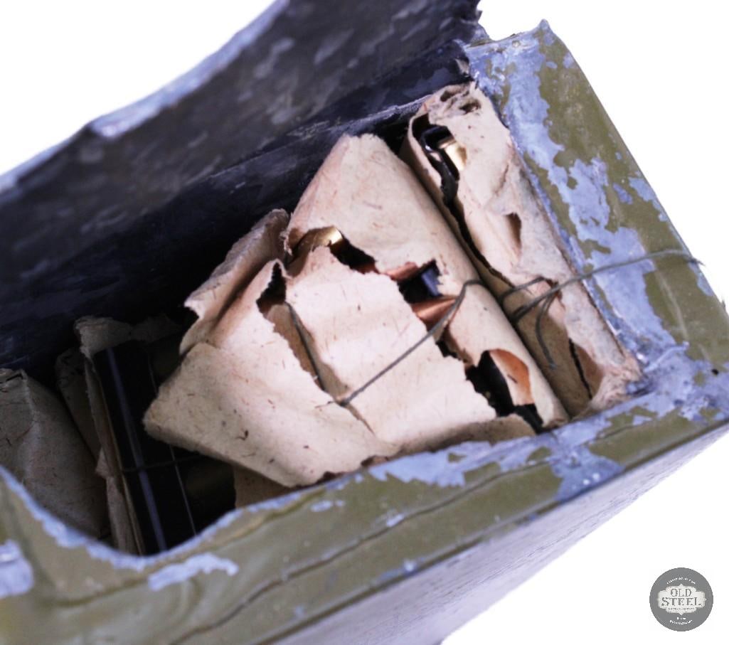 Open Spam can of Soviet "Circle Ten" 7.62x54r (weight 13 LBS) - 2