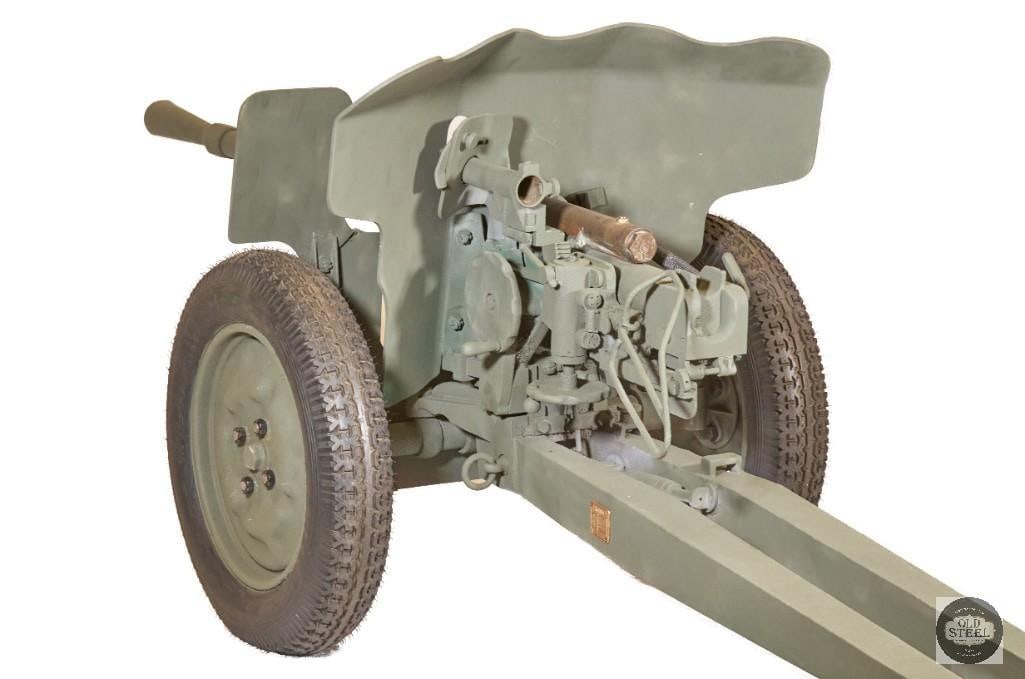 Deactivated French Hotchkiss 25mm Anti-Tank Gun w/ Finnish 1943 Data Plate - 2
