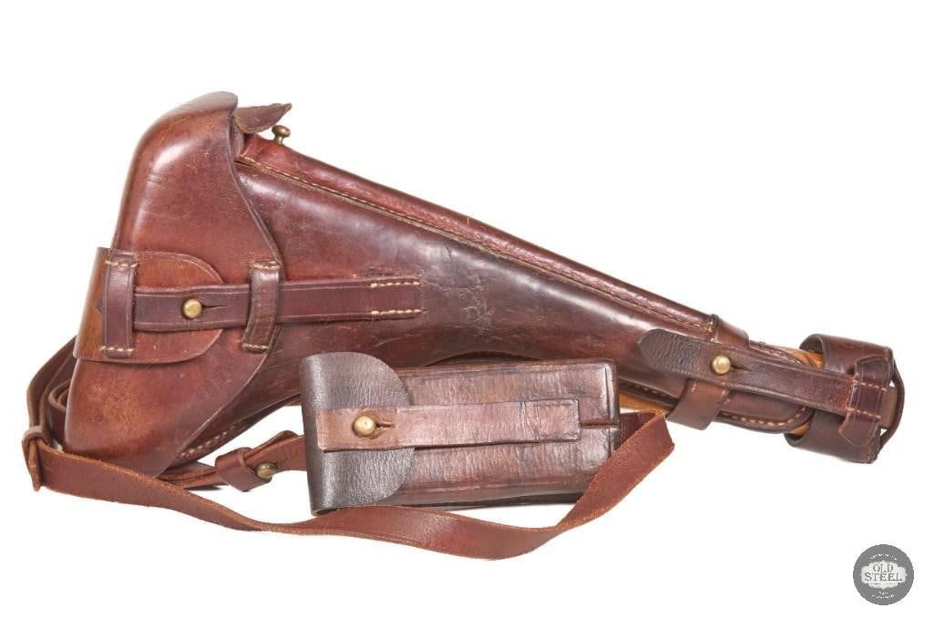 Extremely Rare Persian Luger 9mm w/ Matching Stock, Magazine, Holster & Complete Accessory Rig - 12