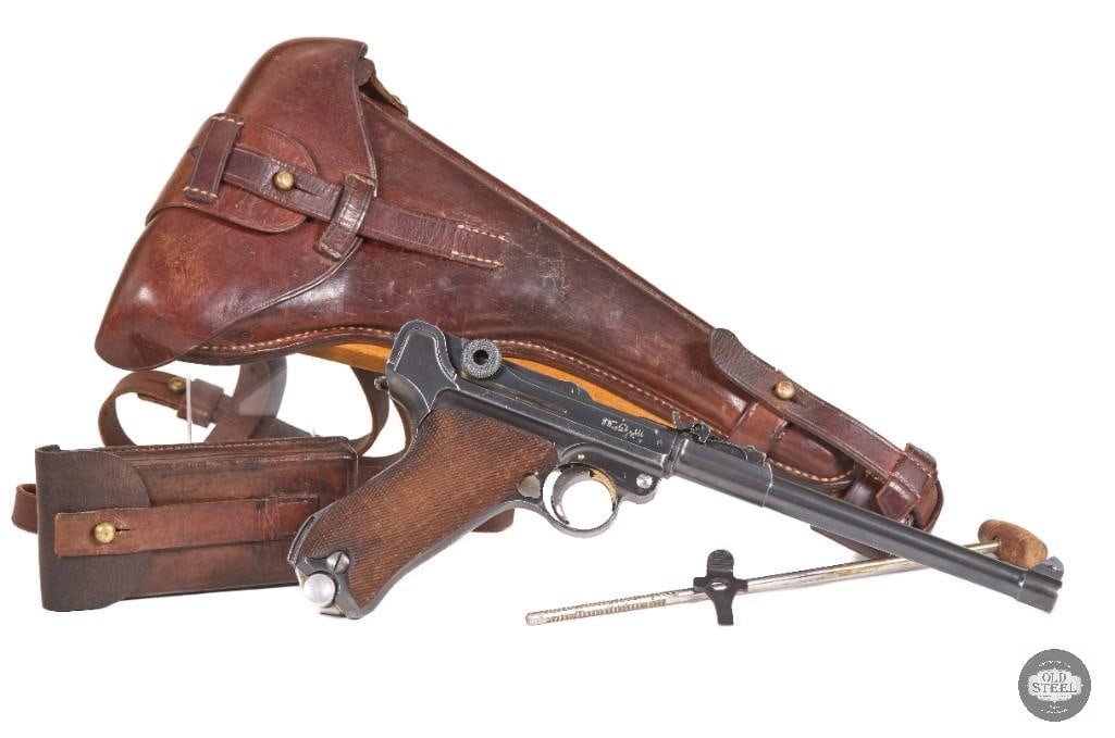 Extremely Rare Persian Luger 9mm w/ Matching Stock, Magazine, Holster & Complete Accessory Rig (1 of 15)