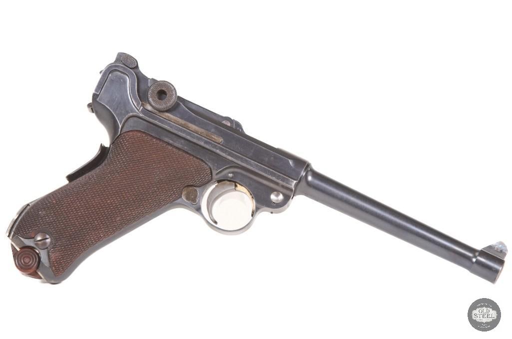 Imperial German DWM Navy Luger 9mm w/ Matching Stock, Holster, Magazine Pouch & Rig - 2