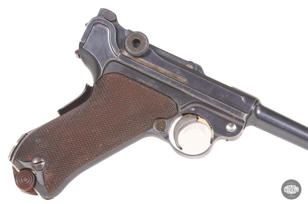 Imperial German DWM Navy Luger 9mm w/ Matching Stock, Holster, Magazine Pouch & Rig - 3