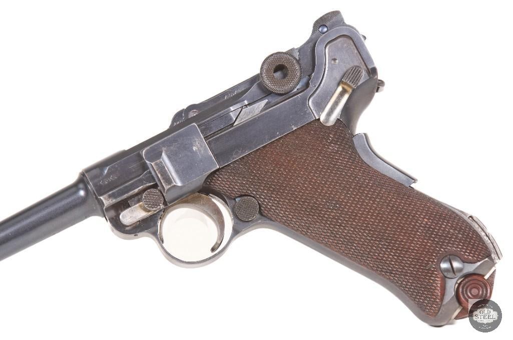 Imperial German DWM Navy Luger 9mm w/ Matching Stock, Holster, Magazine Pouch & Rig - 6